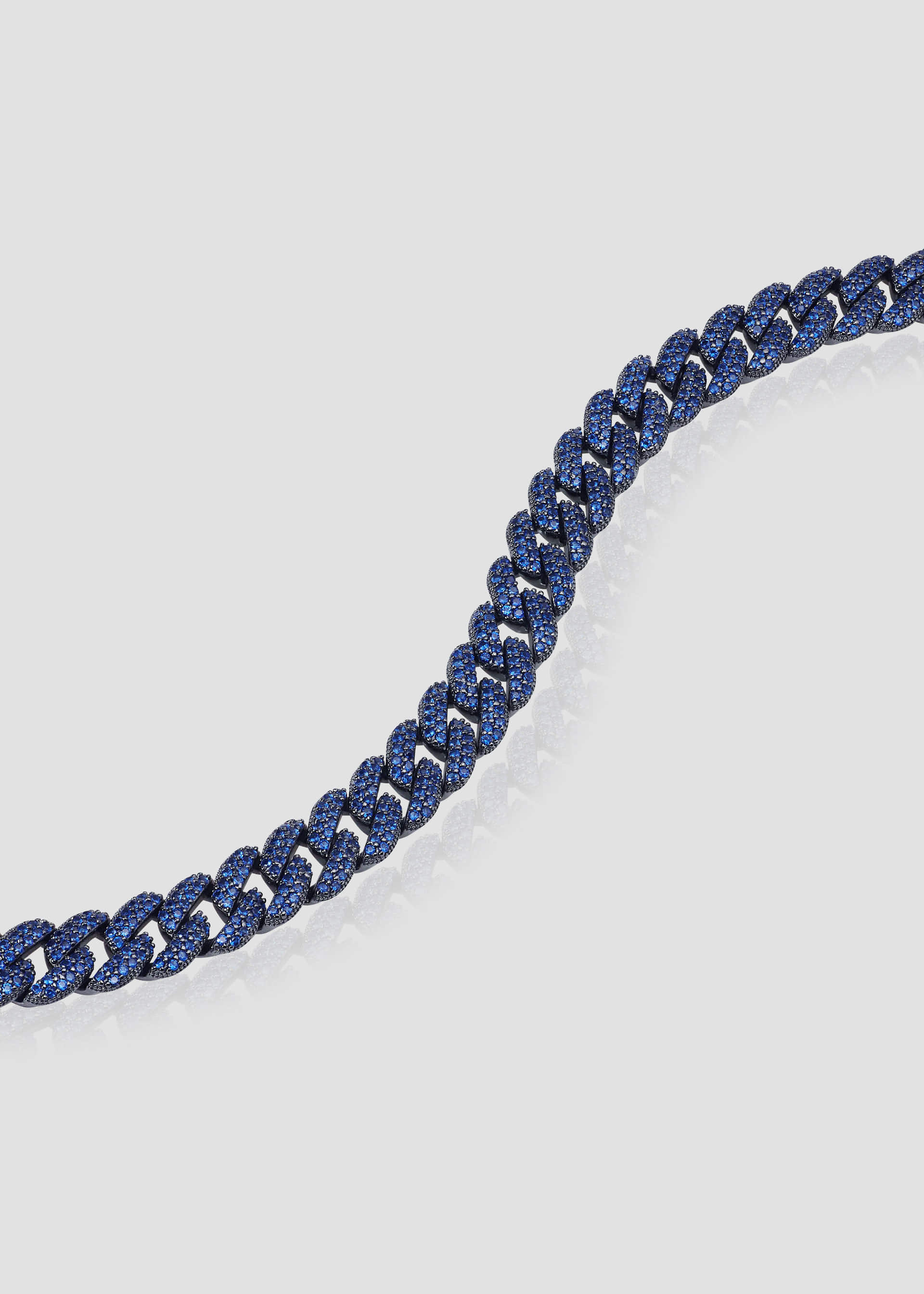 Pave Chain Bracelet _Dark blue
