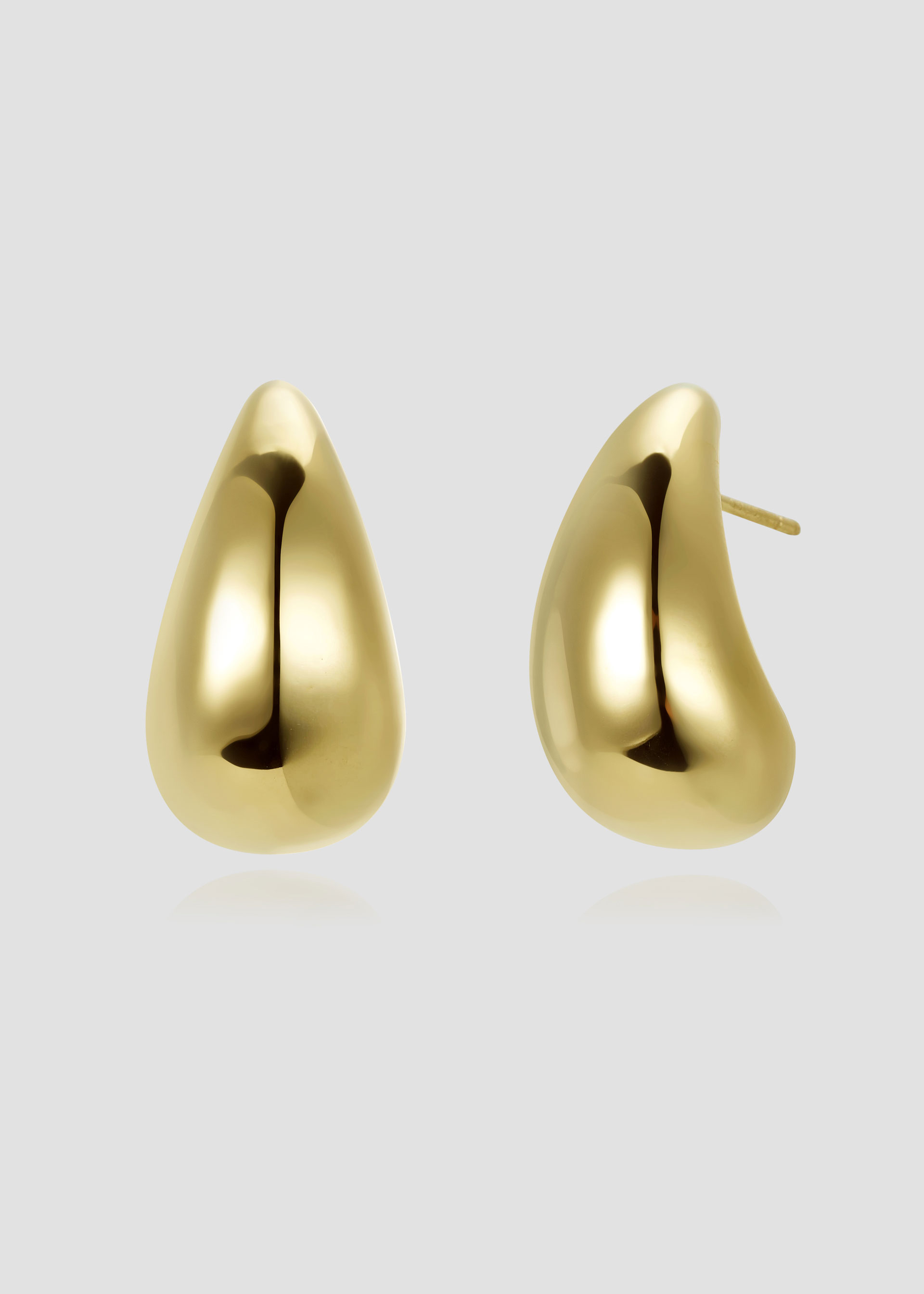 Giant Nuts Earrings _Gold
