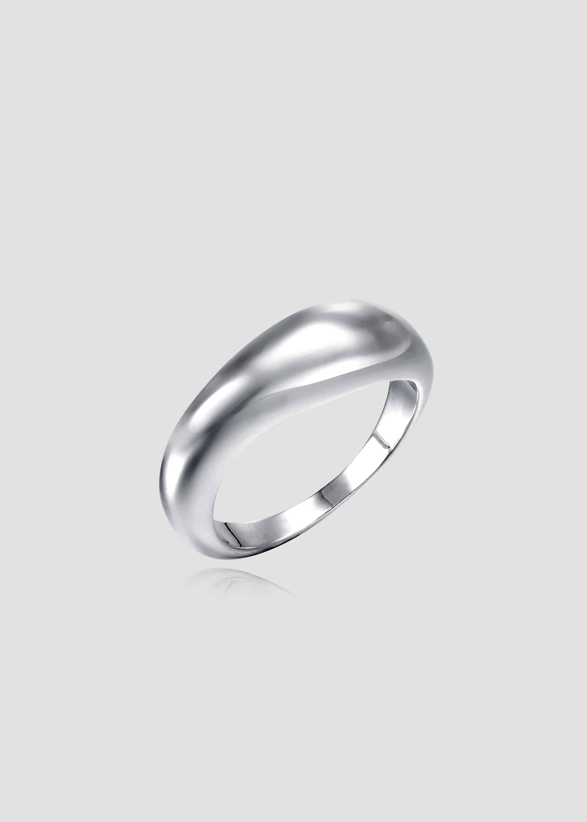 Volume Wave Ring _ Silver