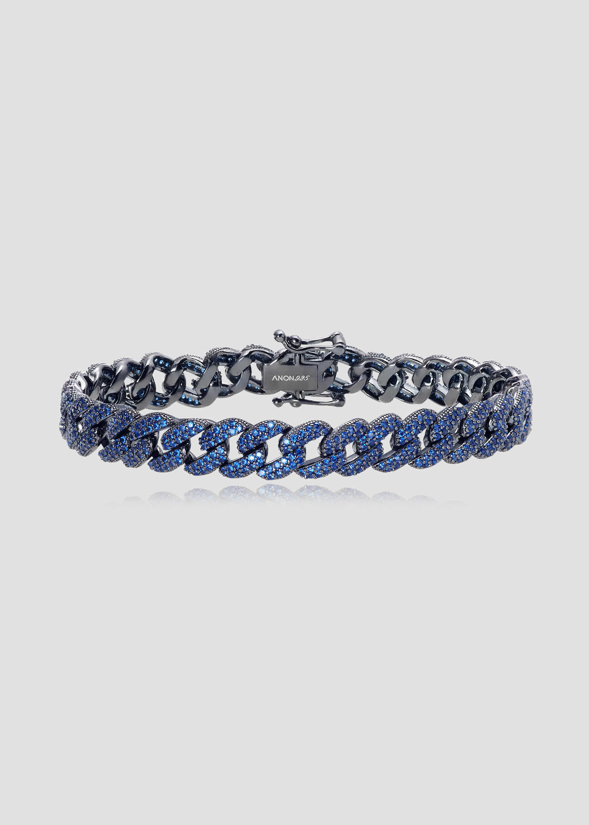 Pave Chain Bracelet _Dark blue